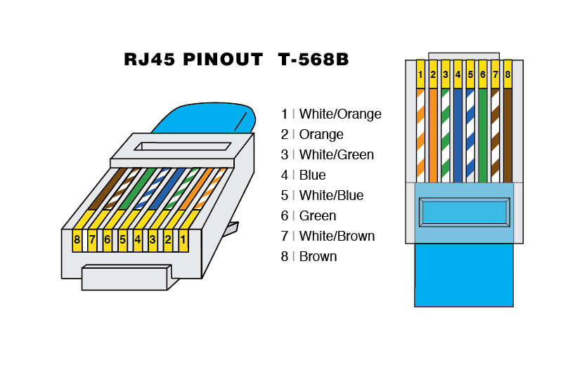 conector rj45-568B