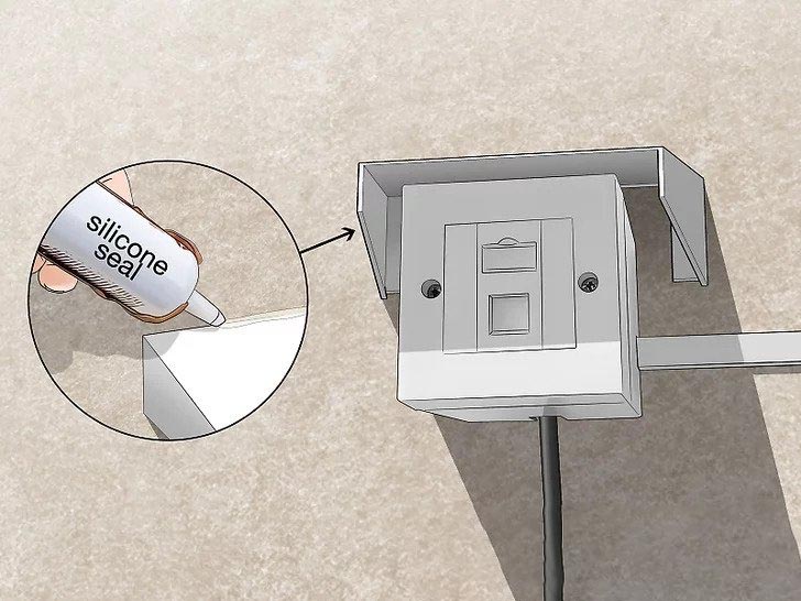 La aplicaci&oacute;n de un sello de silicona tambi&eacute;n puede ayudar a que la caja del conector mantenga alejados a los insectos y otras plagas.