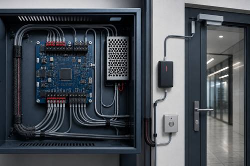 Solución de cableado de control de acceso