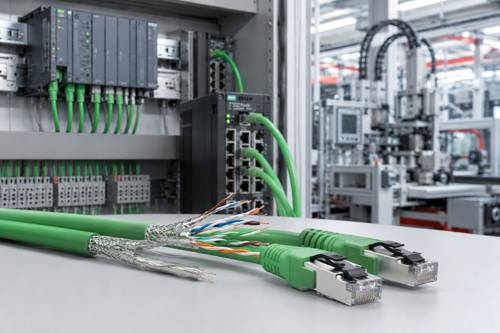 Cable Ethernet industrial PROFINET para PLC y redes de máquinas