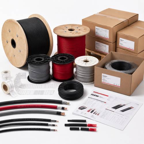 Embalaje de marcado de cables personalizado y apoyo documental para la lista de materiales de cables de seguridad